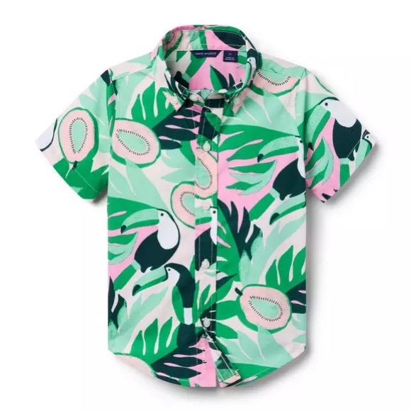 Janie and Jack Other - Brand New Janie & Jack Toddler Boys Tropical Button Down Shirt, Size 2T, NWT